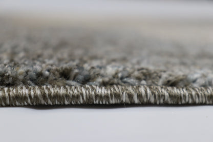 Covor Punctira Cremoza, Living/Dormitor, Albastru, Crem, Maro, Incalzire in pardoseala, Fir Scurt 12 mm, Dimensiuni 80x150 cm, 2300 g/m², BravaCasa